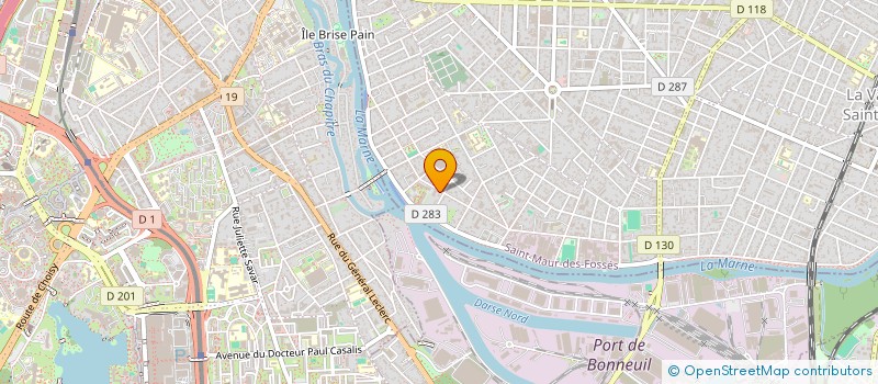 localisation de l'entreprise SG INVEST à SAINT-MAUR-DES-FOSSES