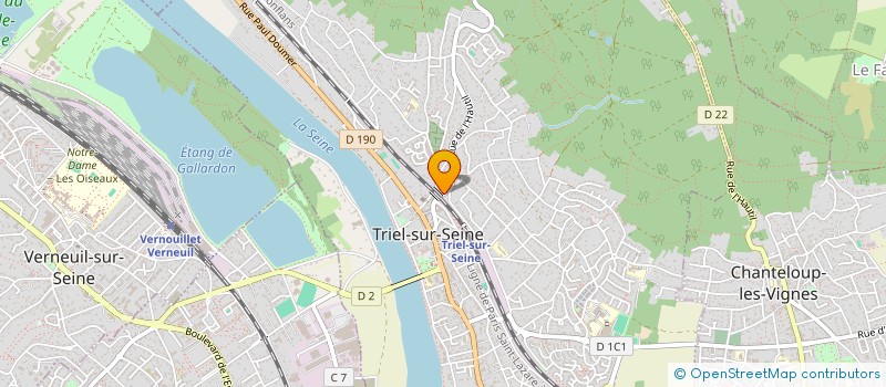 localisation de l'entreprise SG INVEST à TRIEL-SUR-SEINE