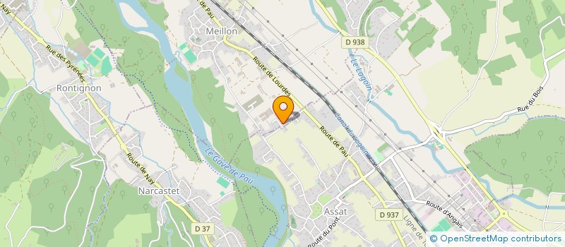 localisation de l'entreprise SG INVEST 64  MEILLON