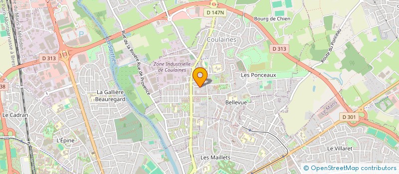 localisation de l'entreprise SG KAMAS  COULAINES