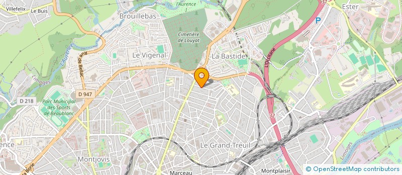 localisation de l'entreprise SG @ L'UNIVERS BURALISTE à LIMOGES