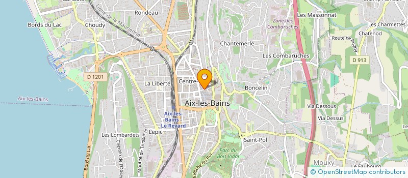 localisation de l'entreprise SG LABTHERAPY  AIX-LES-BAINS