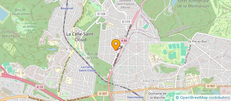 localisation de l'entreprise SG MICHEL IMMOBILIER  LA CELLE-SAINT-CLOUD