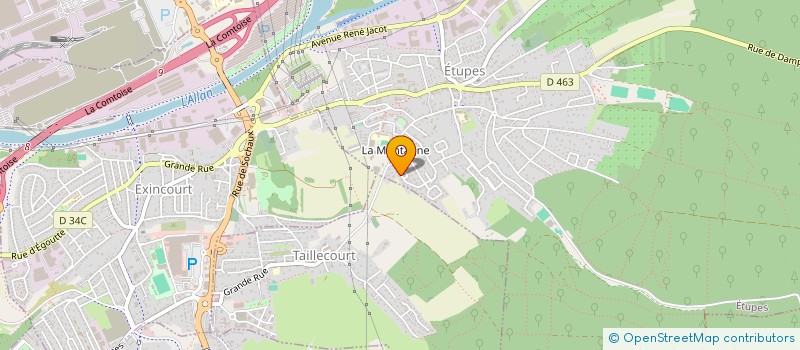 localisation de l'entreprise SG MUSIC  ETUPES