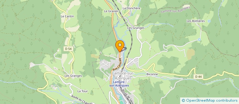 localisation de l'entreprise SG PATRIMOINE  LAMURE-SUR-AZERGUES