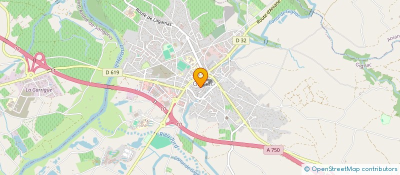 localisation de l'entreprise SG PINSON  GIGNAC