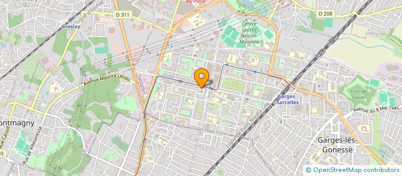 localisation de l'entreprise SG PLOMBERIE à SARCELLES