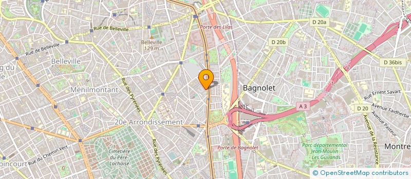 localisation de l'entreprise SG PROD à PARIS