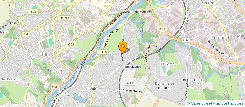 localisation de l'entreprise SG PROMOTION  CONDAT-SUR-VIENNE