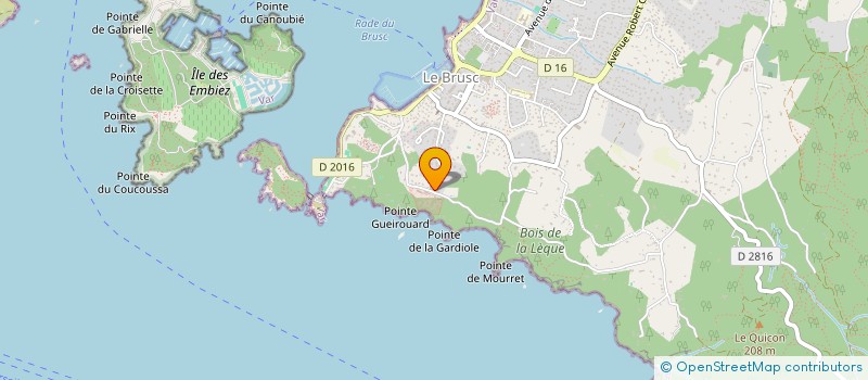 localisation de l'entreprise SG PROMOTION à SIX-FOURS-LES-PLAGES