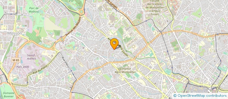 localisation de l'entreprise SG SAHIN à MONTPELLIER