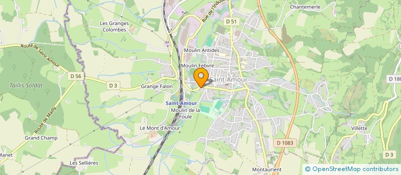 localisation de l'entreprise SG SAINT AMOUR  SAINT-AMOUR