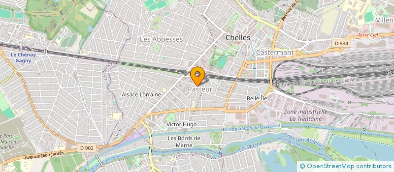 localisation de l'entreprise SG SERVICES  CHELLES