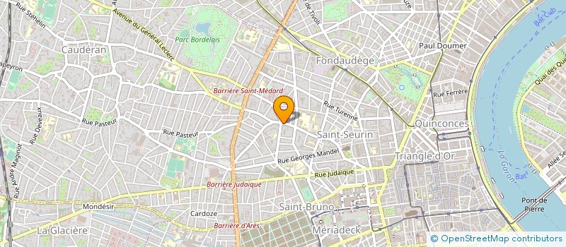 localisation de l'entreprise SG SUD à BORDEAUX