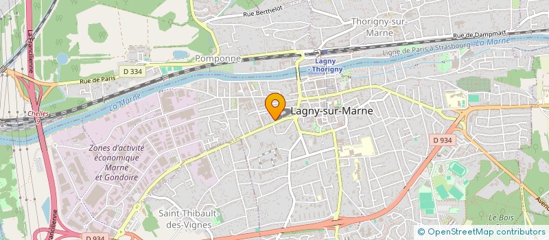 localisation de l'entreprise SG TELECOM à LAGNY-SUR-MARNE