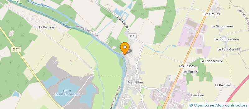 localisation de l'entreprise SG THEODORE IMMO  LOIRE-AUTHION