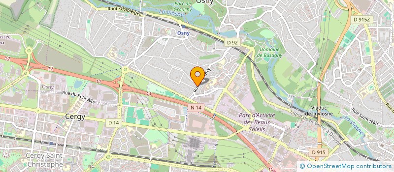 localisation de l'entreprise SG TOPOPROJET à OSNY