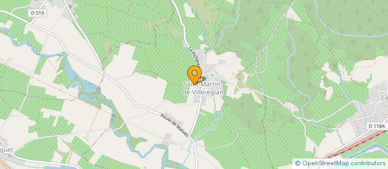 localisation de l'entreprise SG TP  SAINT-MARTIN-DE-VILLEREGLAN