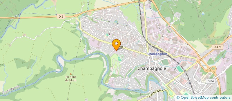 localisation de l'entreprise SG TRAITEMENTS DE SURFACES à CHAMPAGNOLE