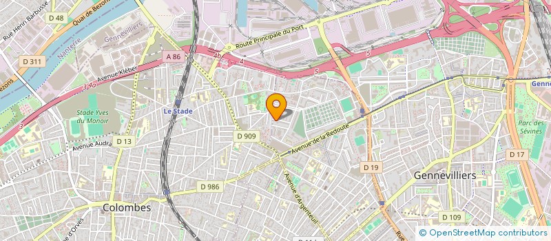 localisation de l'entreprise SG TRAVAUX à ASNIERES-SUR-SEINE