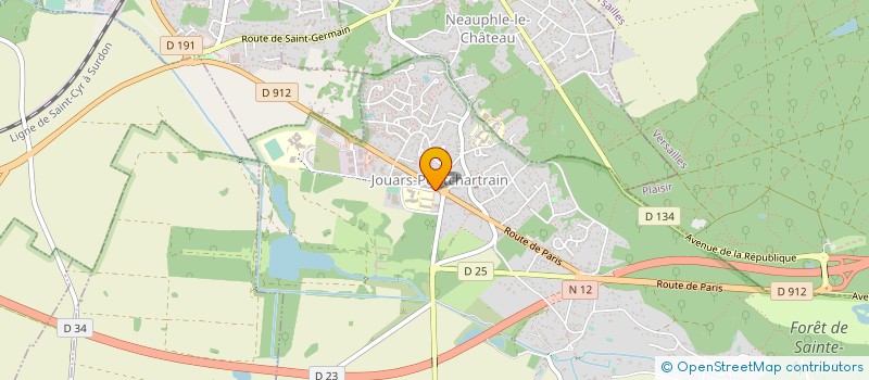 localisation de l'entreprise SG VIBAT à JOUARS-PONTCHARTRAIN