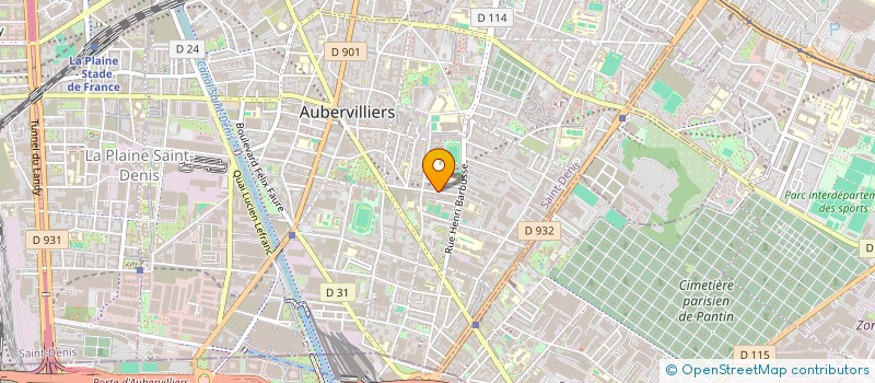 localisation de l'entreprise SG VITRAGE  AUBERVILLIERS