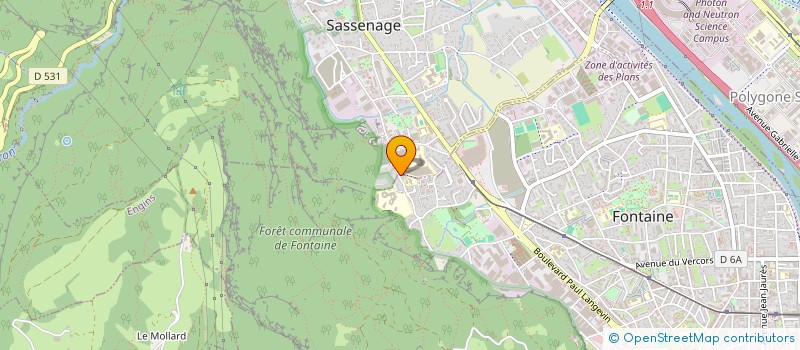 localisation de l'entreprise SG2A  SASSENAGE