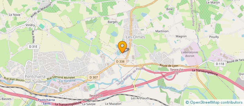 localisation de l'entreprise SG2C  VINDRY-SUR-TURDINE