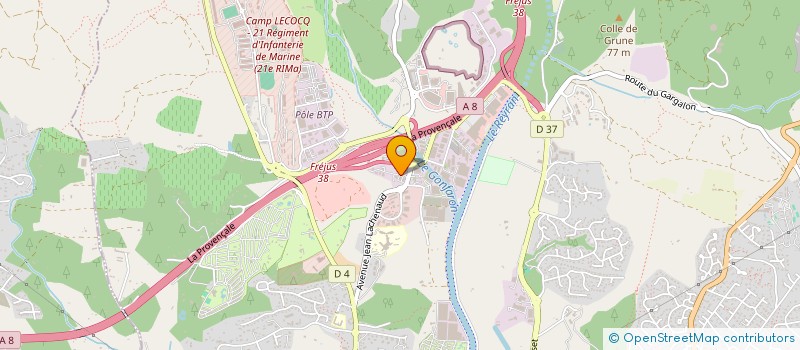 localisation de l'entreprise SG2H à FREJUS