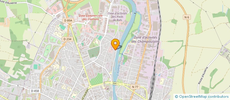 localisation de l'entreprise SG2I à AUXERRE