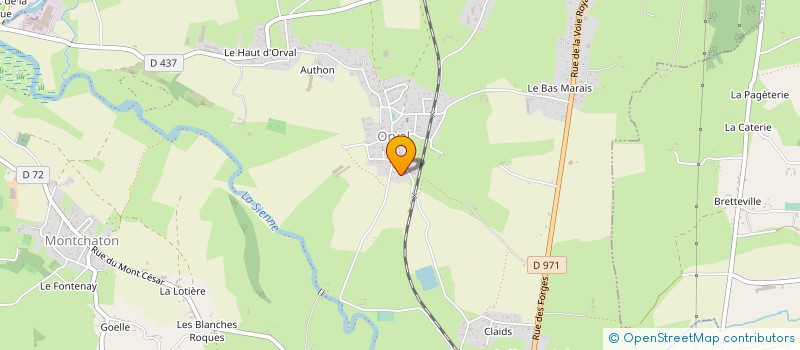 localisation de l'entreprise SG2M  ORVAL SUR SIENNE