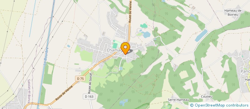 localisation de l'entreprise SG2M  CHAMAGNIEU