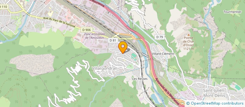 localisation de l'entreprise SG3A  VILLARGONDRAN