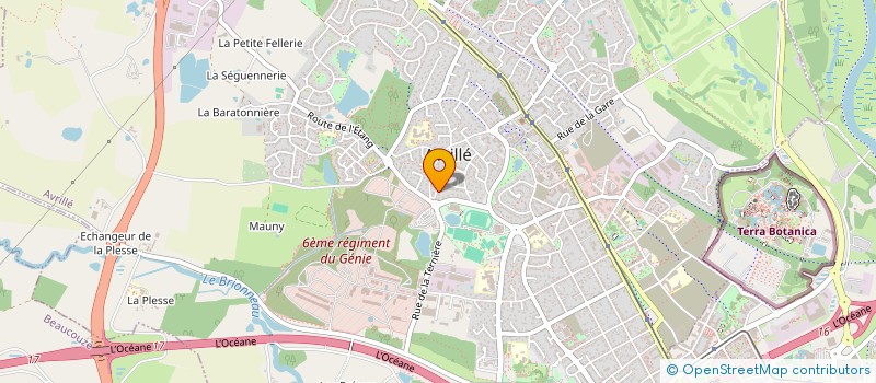 localisation de l'entreprise SG4 IMMO à AVRILLE