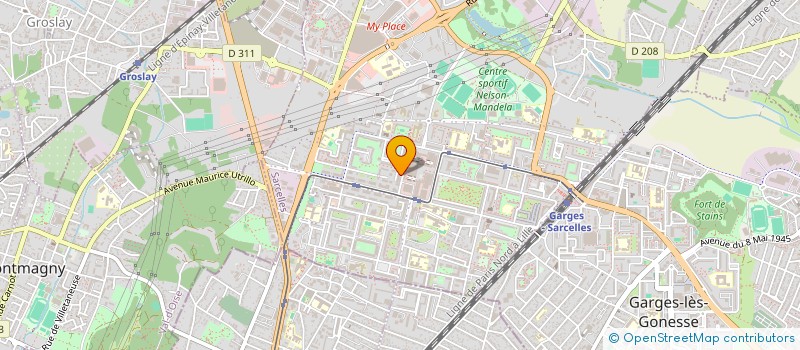 localisation de l'entreprise SGA BATIMENT à SARCELLES