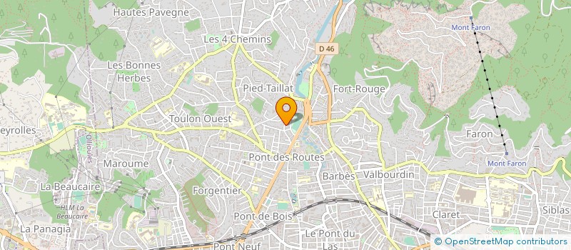 localisation de l'entreprise SGA SNACK LA PISCINE à TOULON