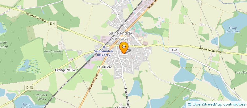 localisation de l'entreprise SGA SPORT GOLF AMENAGEMENT à SAINT-ANDRE-DE-CORCY