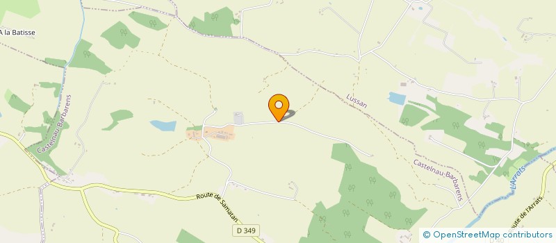 localisation de l'entreprise SGA2P  CASTELNAU-BARBARENS