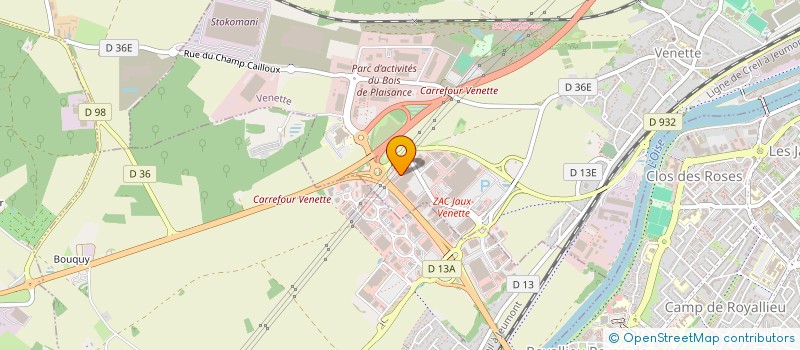 localisation de l'entreprise SGAC  VENETTE