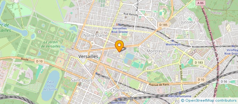 localisation de l'entreprise SGB à VERSAILLES