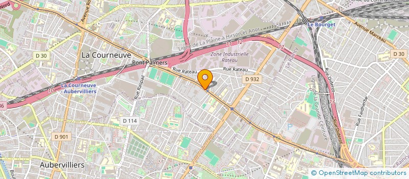 localisation de l'entreprise SGB à LA COURNEUVE