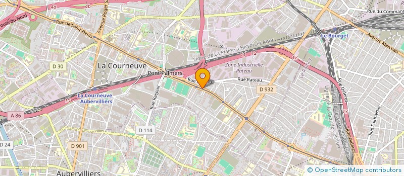 localisation de l'entreprise SGB à LA COURNEUVE