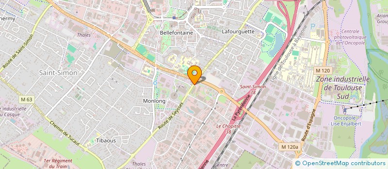 localisation de l'entreprise SGB  TOULOUSE