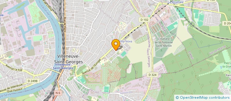 localisation de l'entreprise SGB COMPANY  VILLENEUVE-SAINT-GEORGES