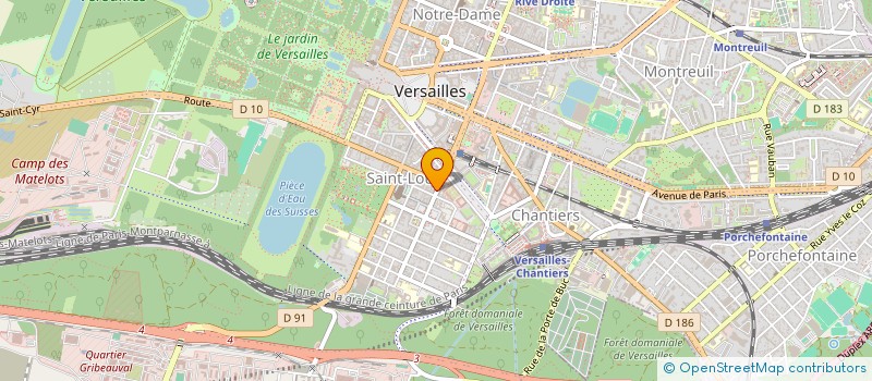 localisation de l'entreprise SGB DISTRI  VERSAILLES