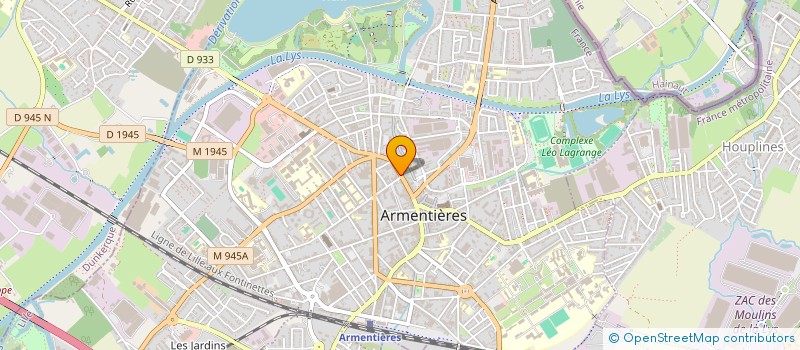 localisation de l'entreprise SGB DISTRIBUTION à ARMENTIERES