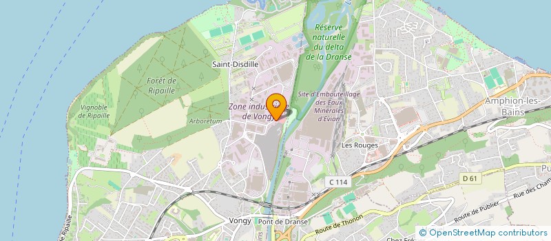 localisation de l'entreprise SGB EVENTS à THONON-LES-BAINS