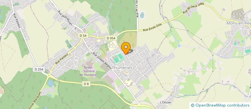 localisation de l'entreprise SGB NORD  THUMERIES