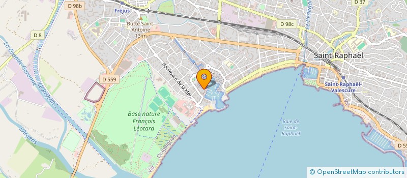 localisation de l'entreprise SGB YACHT LUXURY RENTAL RIVIERA à FREJUS