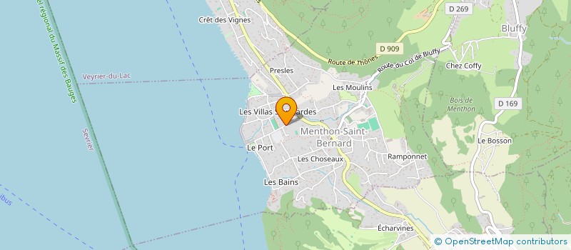 localisation de l'entreprise SGBO  MENTHON-SAINT-BERNARD